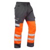 Leo Workwear Bideford Class 1 GO/RT Orange / Grey Hi Vis Work Trousers Leo Workwear Bideford Class 1 GO/RT Orange / Grey Hi Vis Work Trousers